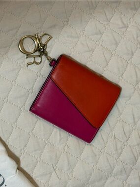 Dior colorblock wallet